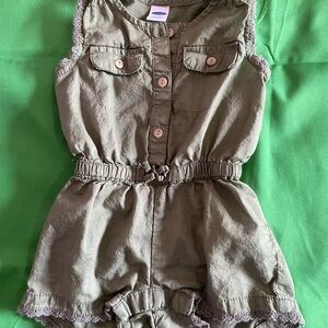 Olive Green Kids Romper by Old Navy